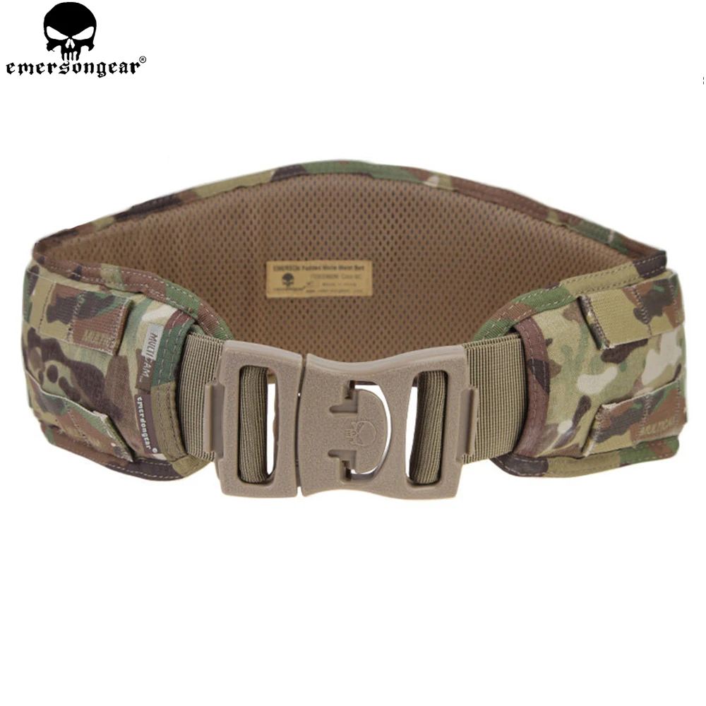 

Emersongear Tactical Waist Belt Padded Molle Waistband Shooting Hunting Airsoft Combat Cummerbunds Modular Multi-camo 500D Nylon