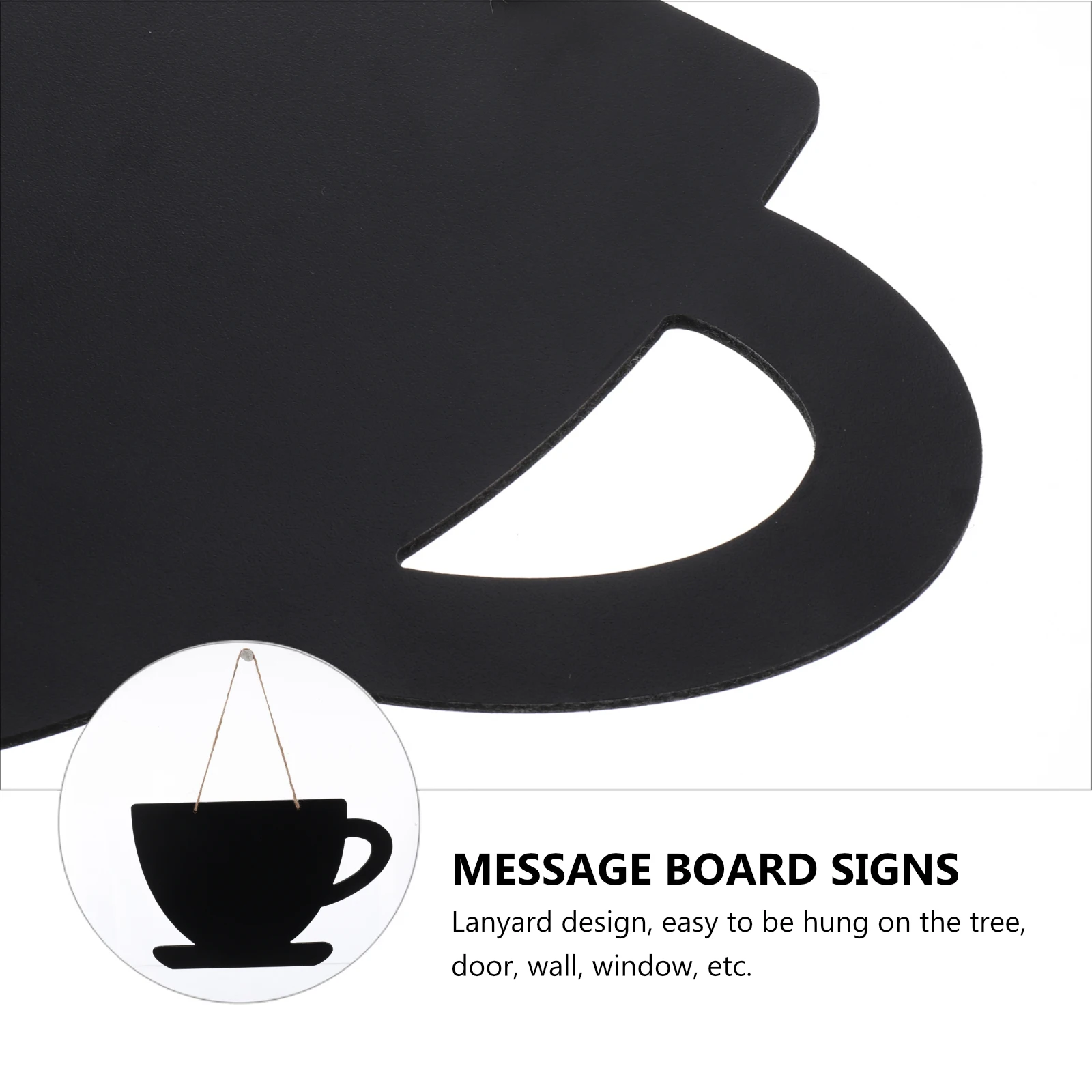 

Chalk Hang-style Blackboard Message Wedding Decor Memo Display Hanging Wooden Sign
