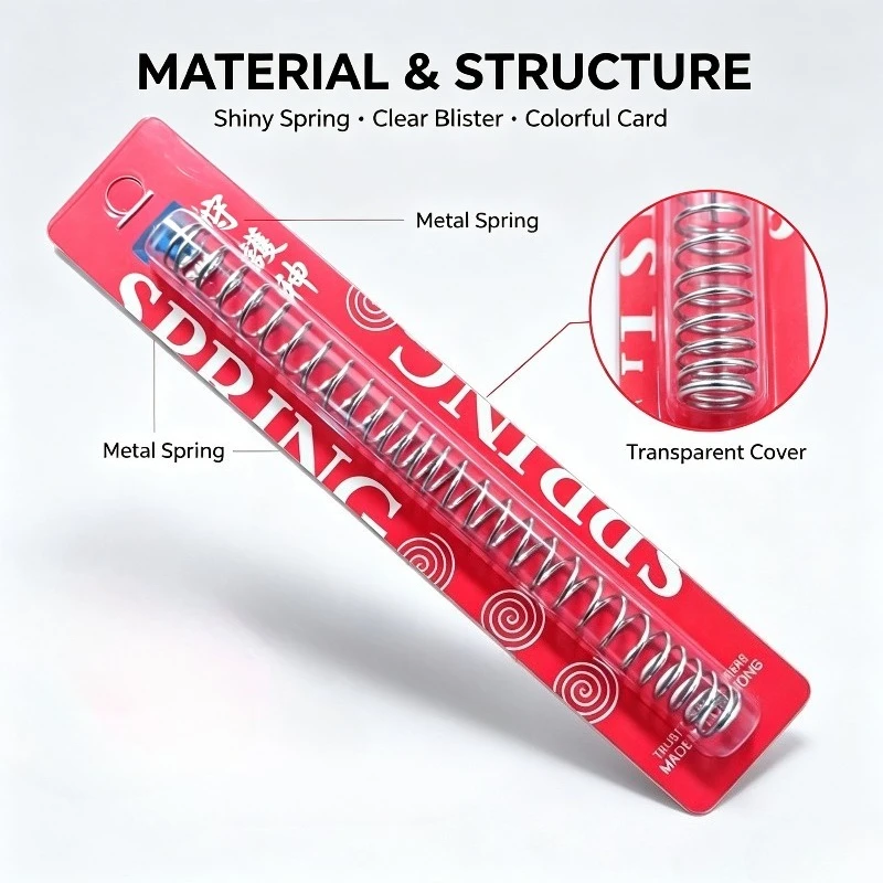 Soft-Tension Steady Unequal Compression Spring Moderate Tough M100 Toy Accessories