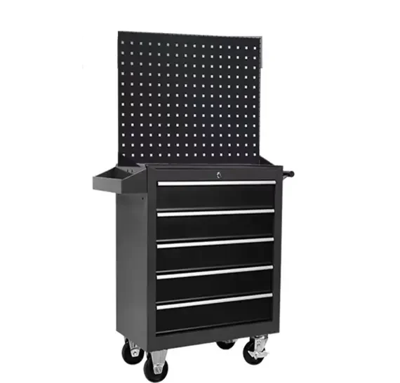 

Wholesale Steel Tool Chest Trolley Box Set 5-Drawer Storage Garage Cabinet with Rolling Drawers for Tool Organization