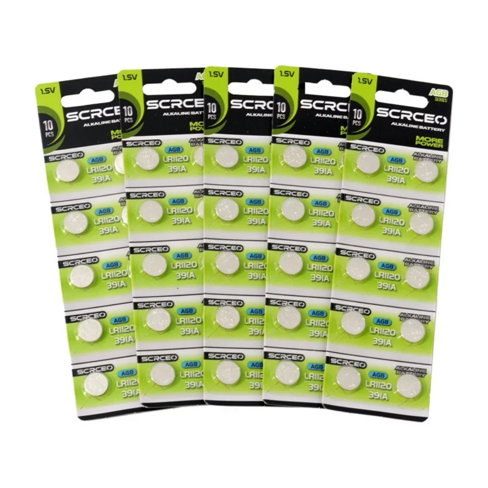 Lithium Manganese Dioxide Button Coin Cell Battery 191 LR55 391 AG8 SR1120SW LR1120 1.5V 5-10PCS For Watches Calculators Pack