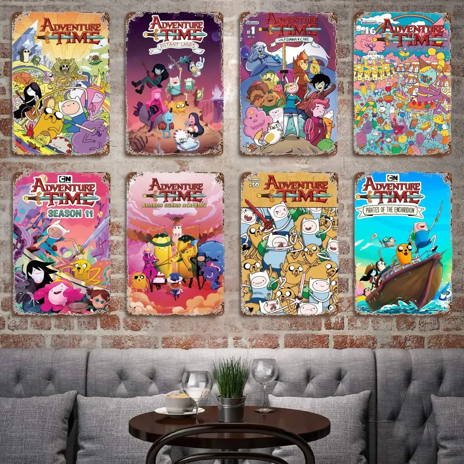 

Abenteuer-Zeit TV-Show Dekor Poster Vintage Zinn Zeichen Metall Zeichen dekorative Plakette für Pub Bar Mann Höhle Club Wand