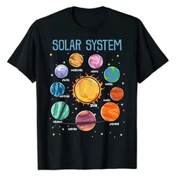 Solar System Planets Science Space Boys Girls STEM Kids T-Shirt Astrophysics Like Pluto Mars The Sun Moon Stars Saturn Tees Tops