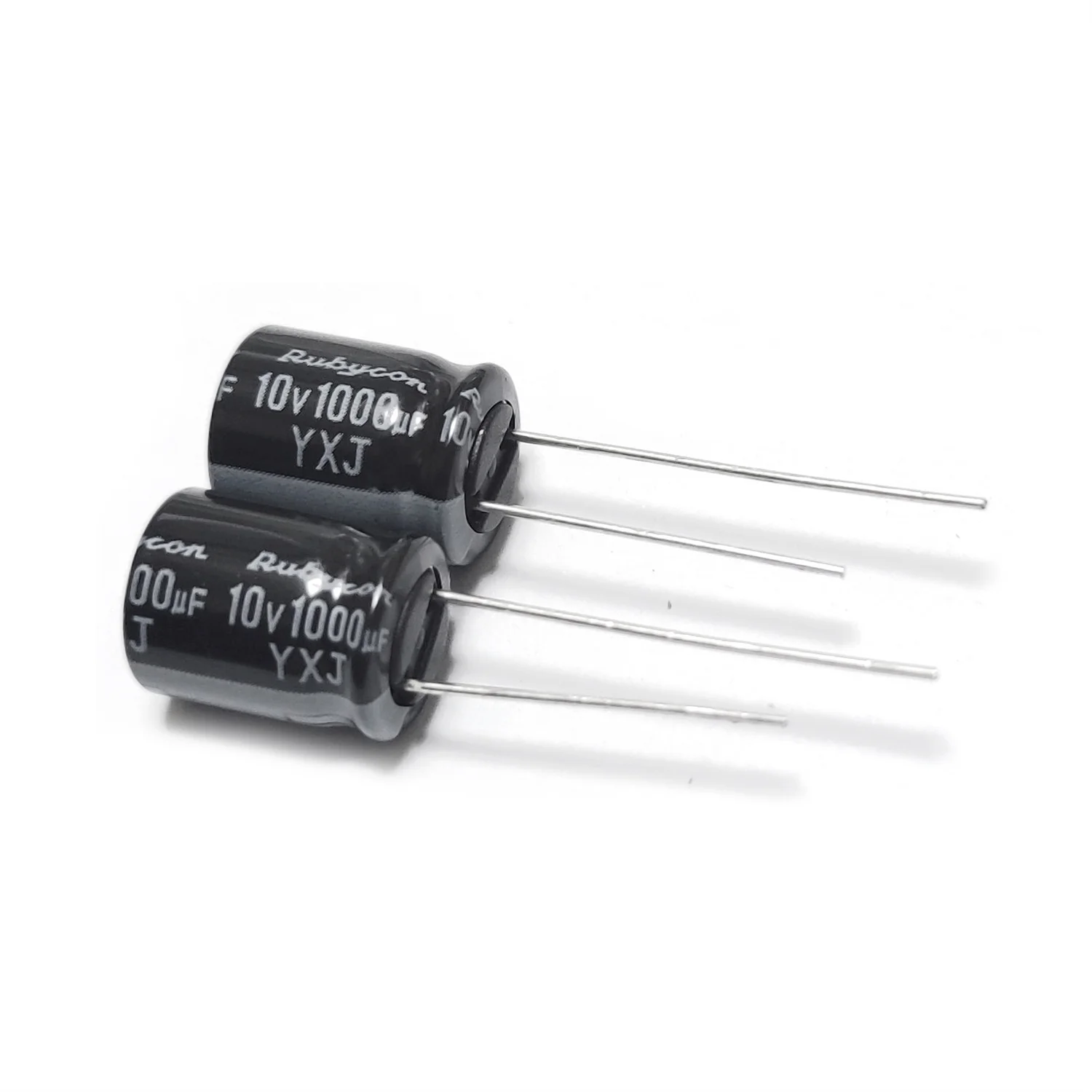 10PCS10V1000UF YXJ 10X12.5mm RUBYCON حياة طويلة ، مقاومة منخفضة الألومنيوم مُكثَّف كهربائيًا 10YXJ1000M10X12.5