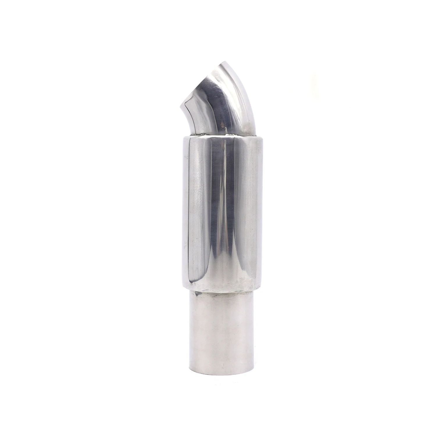 51mm Auto Auspuff Rohr Spitze Edelstahl Silber Turbo Sound Boost Universal 2 zoll Sport Schalldämpfer Variable Endrohr