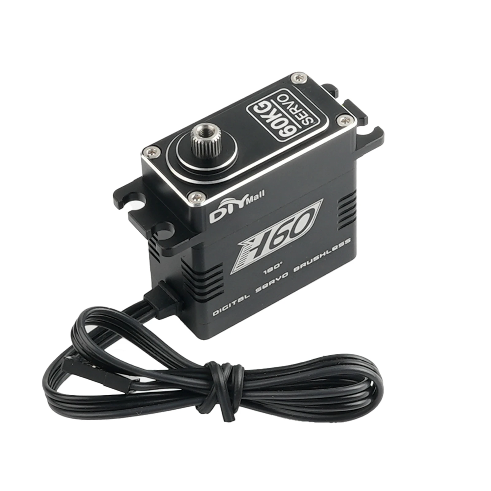 H60 60KG Digital Servo Waterproof Metal Gear 4.8V-8.4V High Torque Brushless Motor Steering Actuator for 1/10 1/8 RC Car Boat