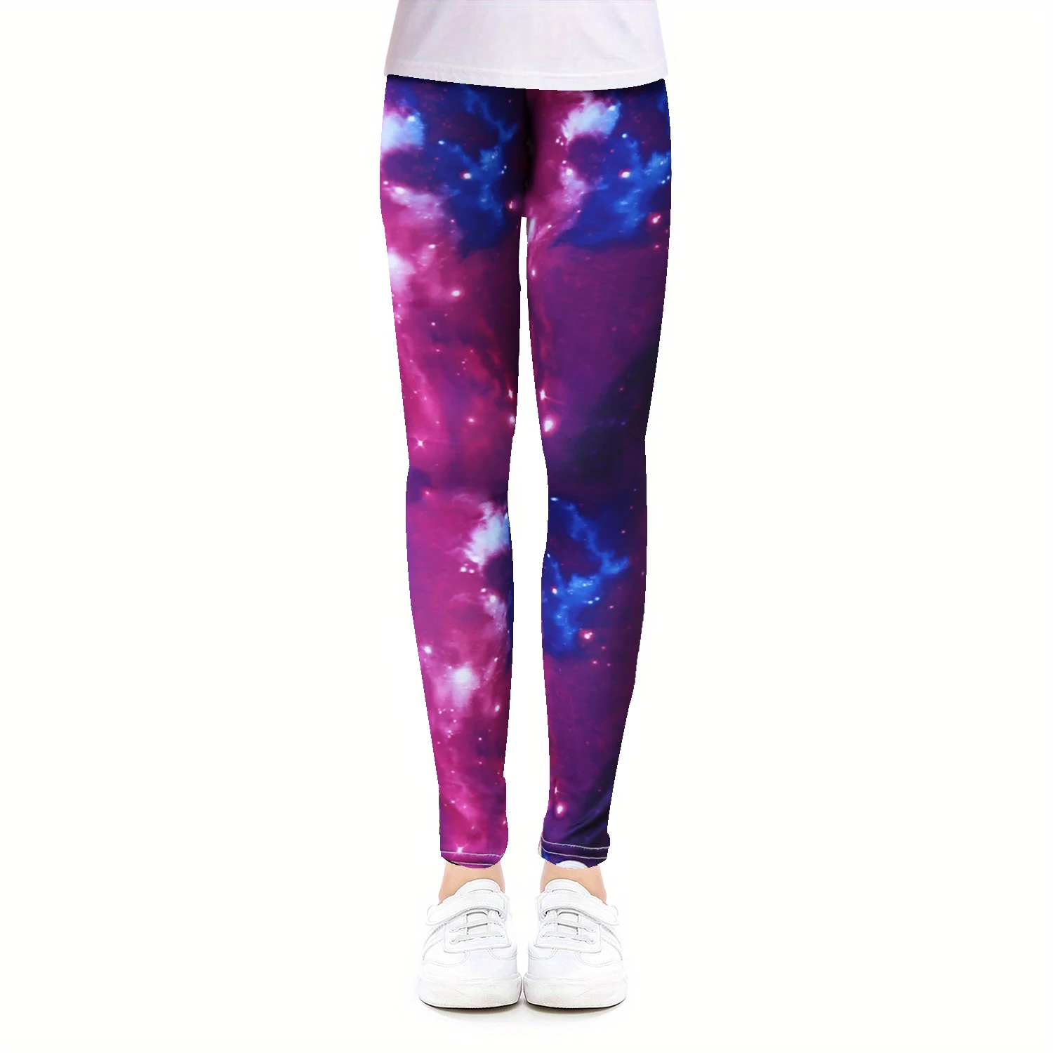 1pc Girls Kids Cute Unicorn Butterfly Colorful Printed Leggings, Athletic Leggings, Soft Comfortable Yoga Pants For 4-12 Years