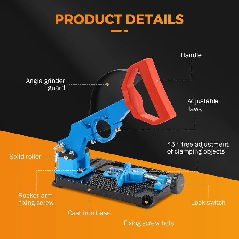 2 with 1 Bracket Electric Drill Angle Grinder Fixed Universal Bracket Polishing Machine Conversion Cutting Machine Table