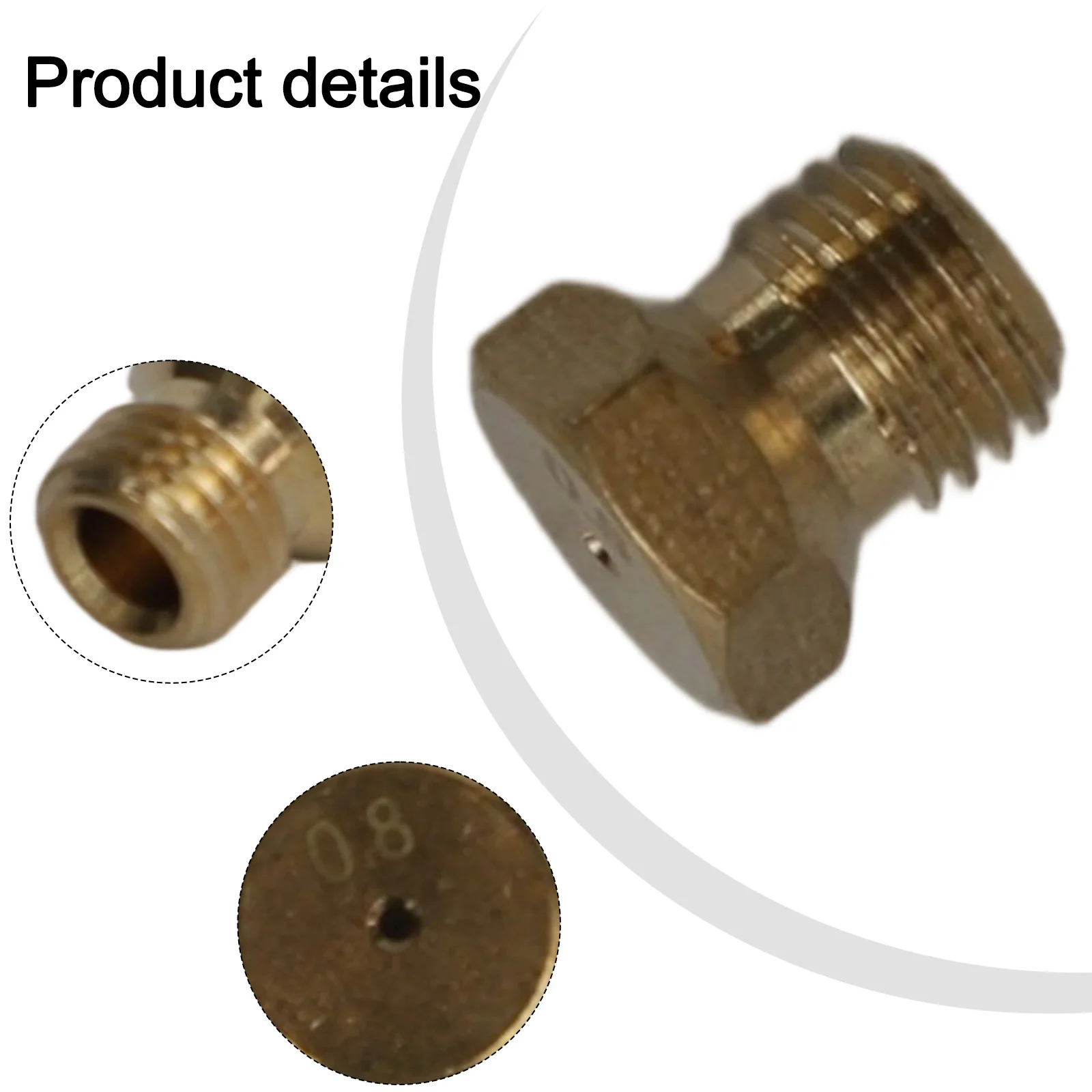 Fire Gas Natural Gas Conversion Yellow Brass Nozzles Multi-Functional Use Quick-Connect Nozzles Outdoor Grilling
