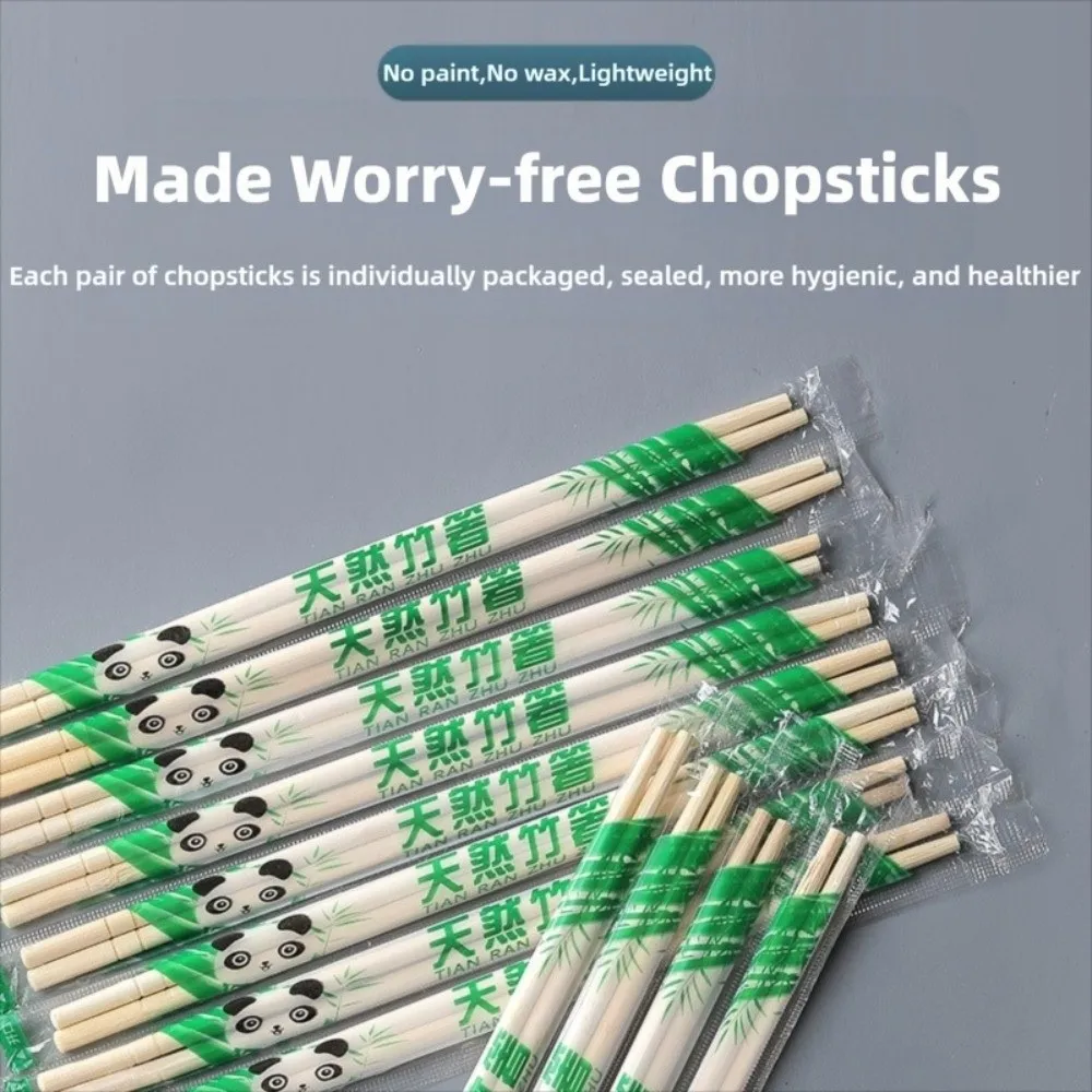 

50/100 пар гигиенических одноразовых палочек для еды, индивидуальная упаковка, одноразовые бамбуковые палочки для еды, портативные