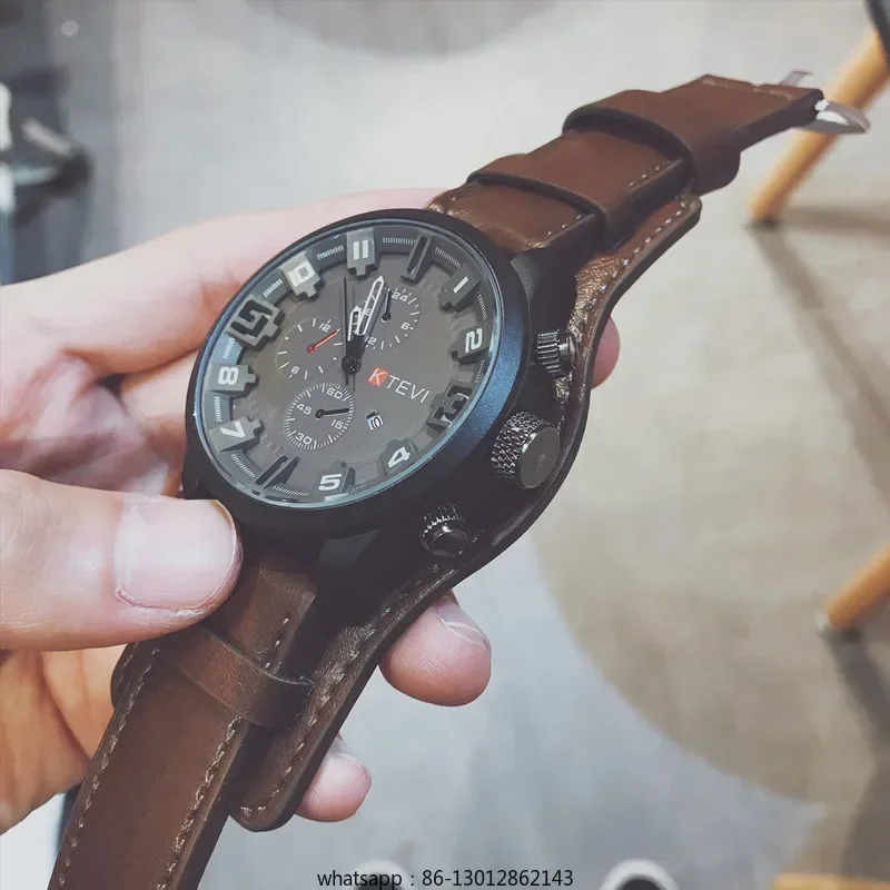 

Korean version of personalized large dial Nordic hip hop trendy men's watch