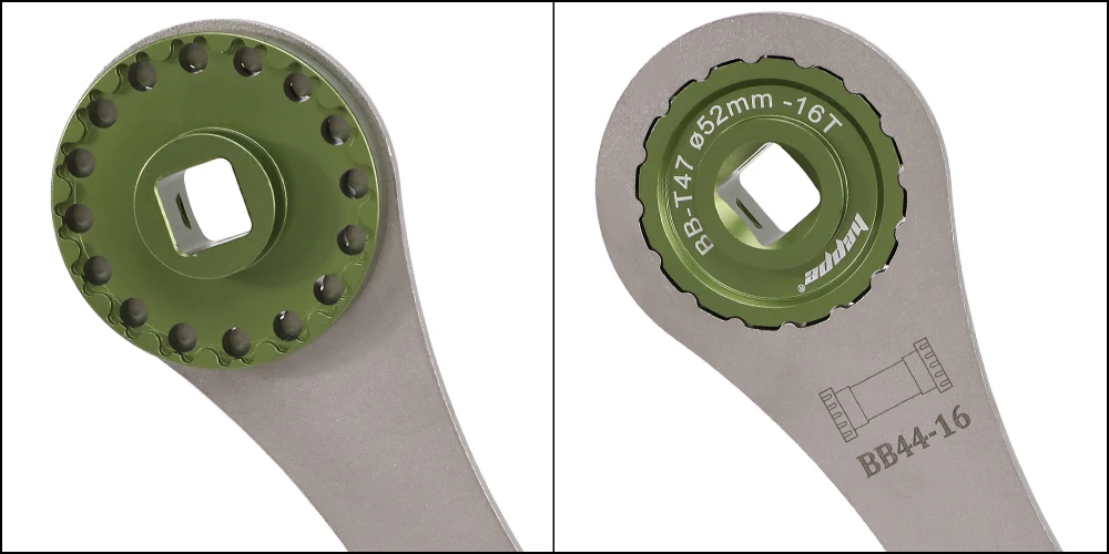 HEPPE Fahrrad T47 Tretlager Installation und Entfernung Schlüssel Fahrrad Tretlager Schlüssel für 52mm 16T T47 BB Reparatur – Detail 9