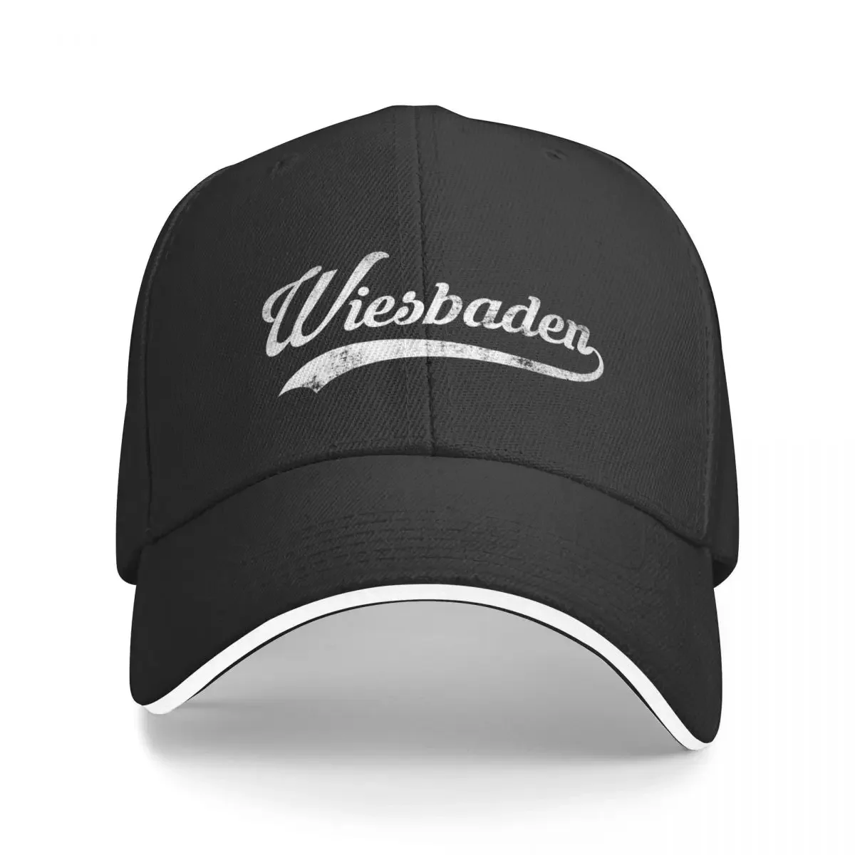 

New Wiesbaden City Vintage Retro Style Design - Cool Old School Gift Idea Baseball Cap Military Cap Man sun hat Woman Cap Men's