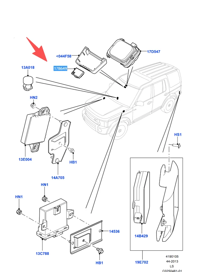 Climate Sensor FOR Land Rover Range Rover IV L405 LR058011