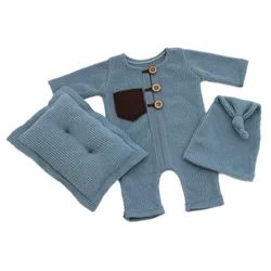 Newborn Photography Props Cloth Hat Pillow Baby Boy Girl Romper Bodysuits Outfit Shooting Photo Props Clothing Accessories