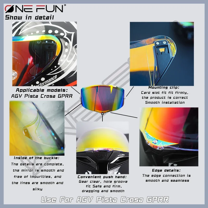 For AGV Pista GPR,Pista GPRR,CORSA R,RACE3 Visor Photochromic Helmet Full Face,Motorcycle Replacement Lens Accessories