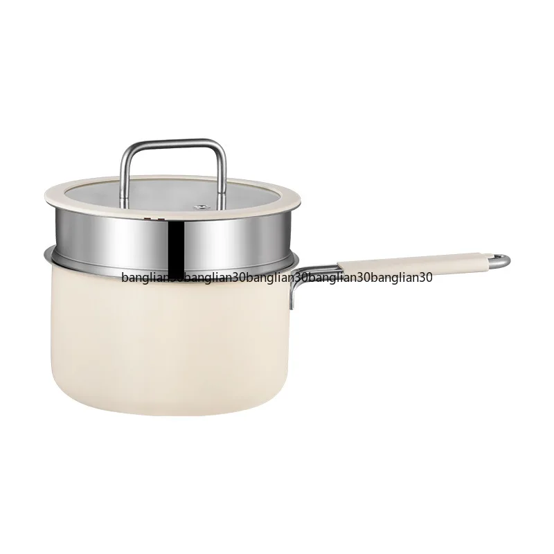 Stainless Steel Milk Pot Household Porridge Soup Baby Complementary Food Pot Instant Noodle Pot Stove