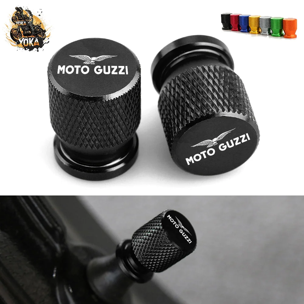 For Moto Guzzi V85tt V100 Mandello V7 Stone V85 V8S TT Bobber Breva 850 Wheel Tire Valve Cap Stem Cover Bouchon Accessories