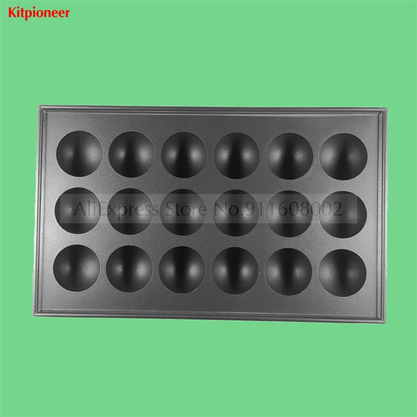 18 Holes Takoyaki Grill Plate Tray Spare Part Of Takoyaki Makers Nonstick Aluminum Alloy Pan 4.5cm Ball Mold Diameter