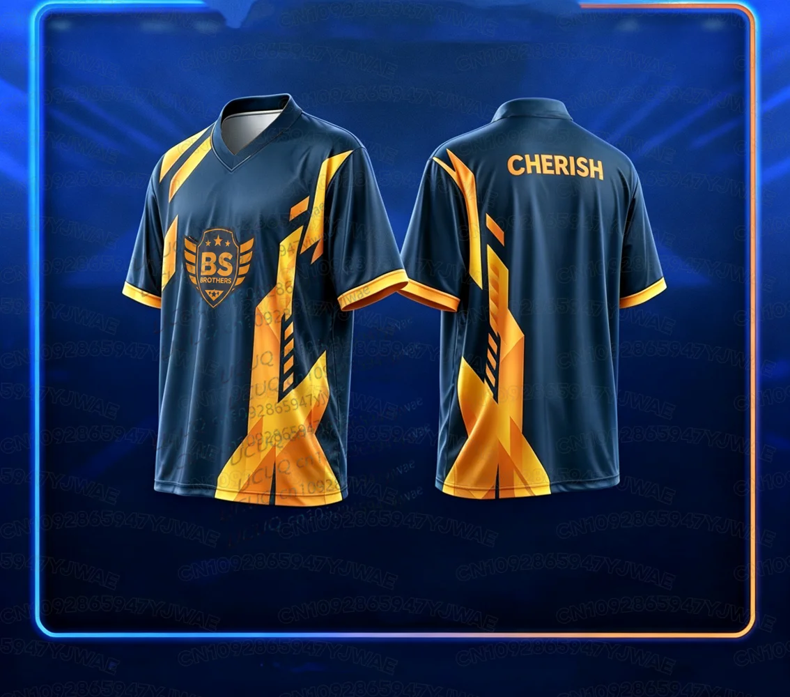 Summer Women's Men's Thai TV series Short Sleeve Casual T-shirt Tops BS Brothers Team Jersey Be My Player Two