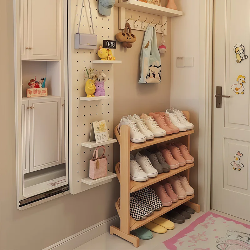 

Simple Folding Shoe Rack, Multi-layer Use for Household Door, Small Narrow Storage, Dust-proof Shoe Cabinet