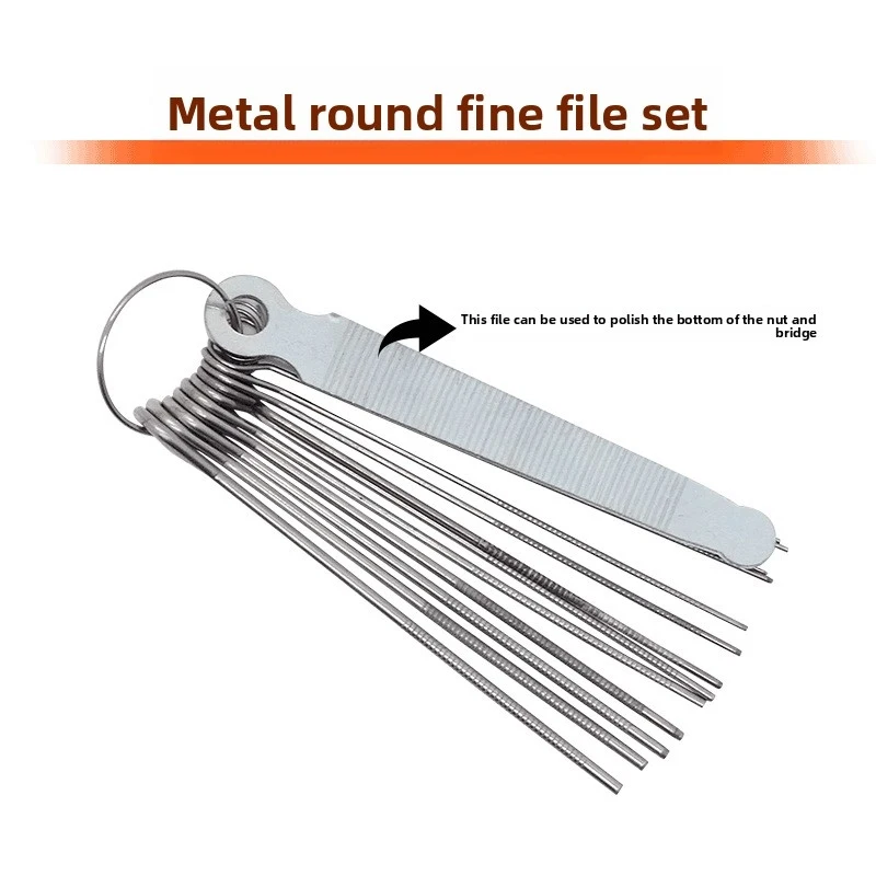 Guitar Nut Slot File Set 13 Pcs Luthier Nut Slotting Files Professional Guitar Repair Tools Guitar Nut Deepening Polishing view 2