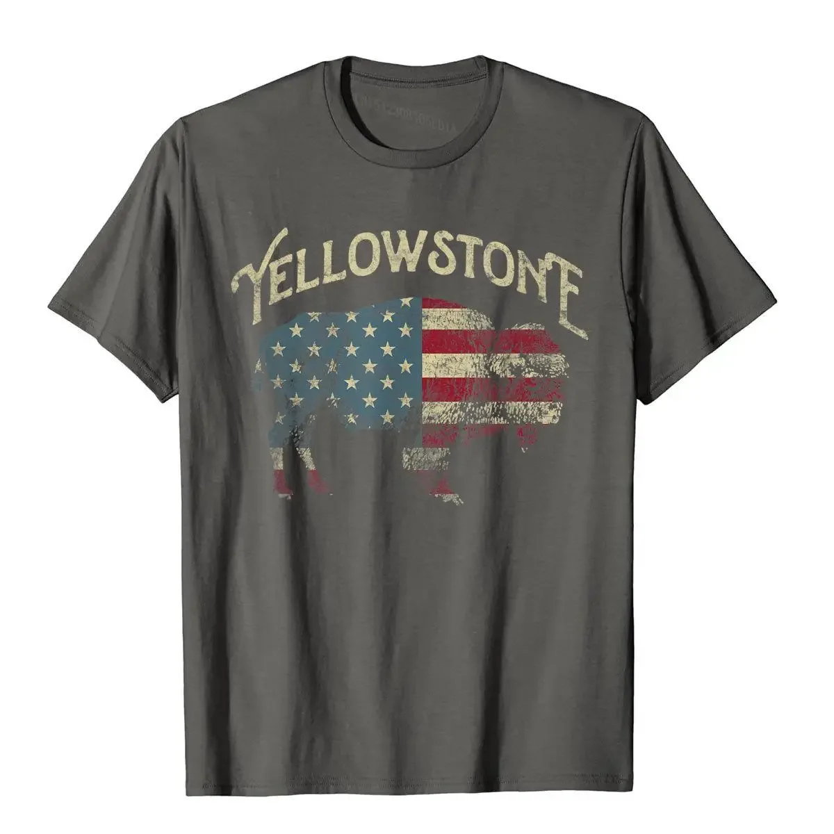 

Vintage Yellowstone National Park Retro T-Shirt Chinese Style Cotton Men Tops Shirt Fashionable Popular T Shirt