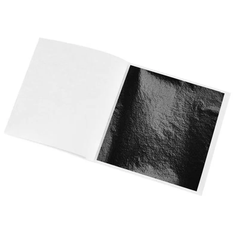 100 vellen DIY nagel bladgoud schilderij bladgoud papier kunst ambachtelijk papier verjaardagsfeestje bruidstaart dessert decoraties - afbeelding 1