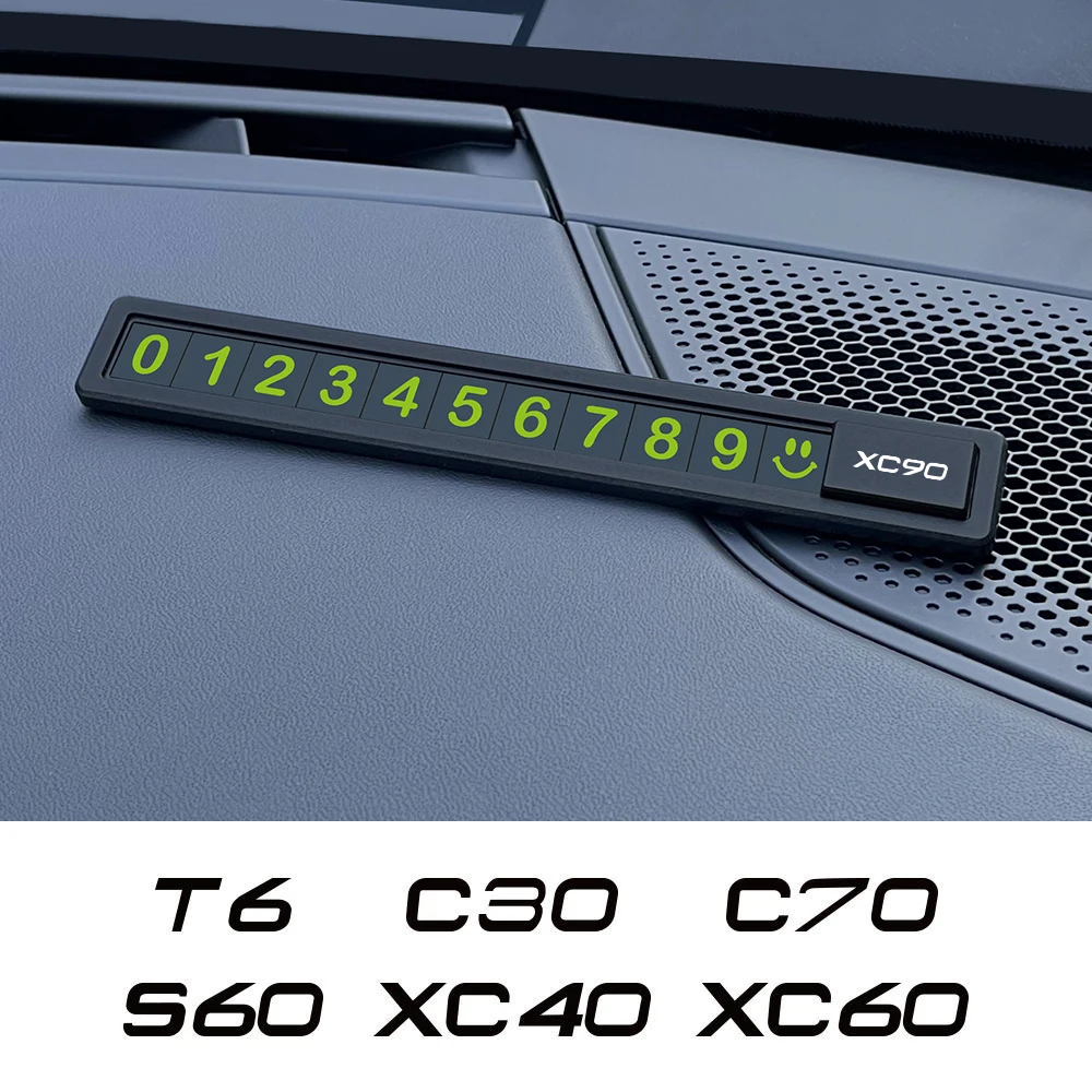 

Автомобильная карточка для временной парковки для Volvo XC90 XC60 C30 T6 S60 C70 XC40 V40 XC70 V70 V60 V50 S80 S40 AWD V90 S90, автомобильные аксессуары