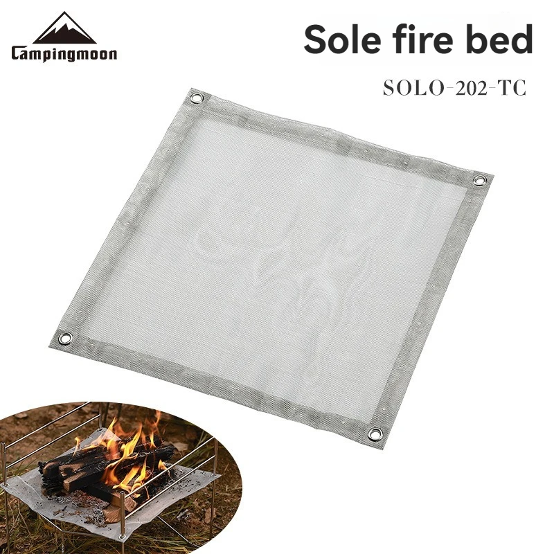 

CAMPINGMOON SOLO-202-TC Solle Fire Bed Burning Platform Stainless Steel Barbecue Burning Rack Mesh