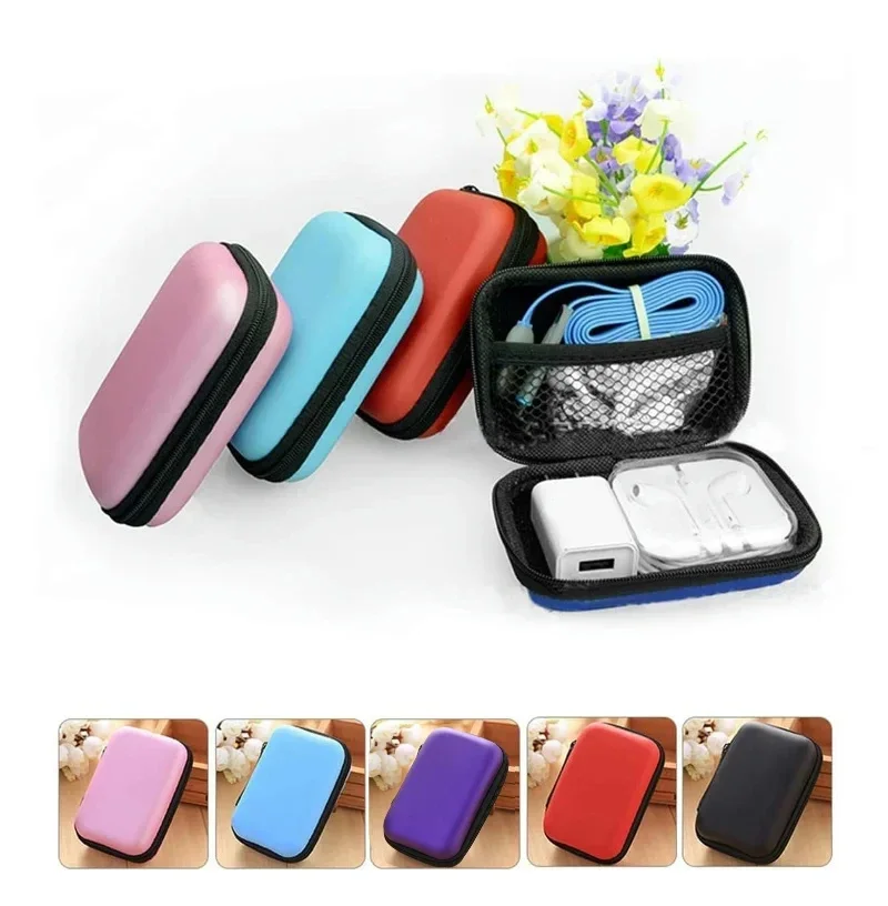 Custodia per borsa di archiviazione digitale per auricolare EVA Contenitore per cuffie Cavo Auricolari Scatola di immagazzinaggio Stonego Pouch Bag Box Portamonete