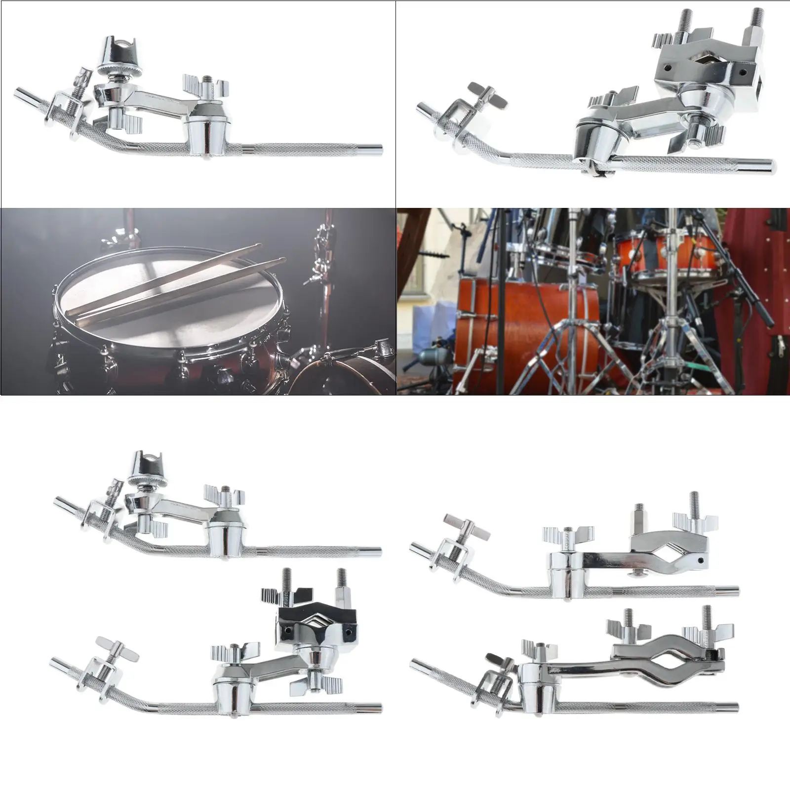 Beckenklemmenhalter Beckenarmbefestigung Hardware Metronom Verbindungshalterung Trommel Beckenarm Drum Set Klemme für Percussion