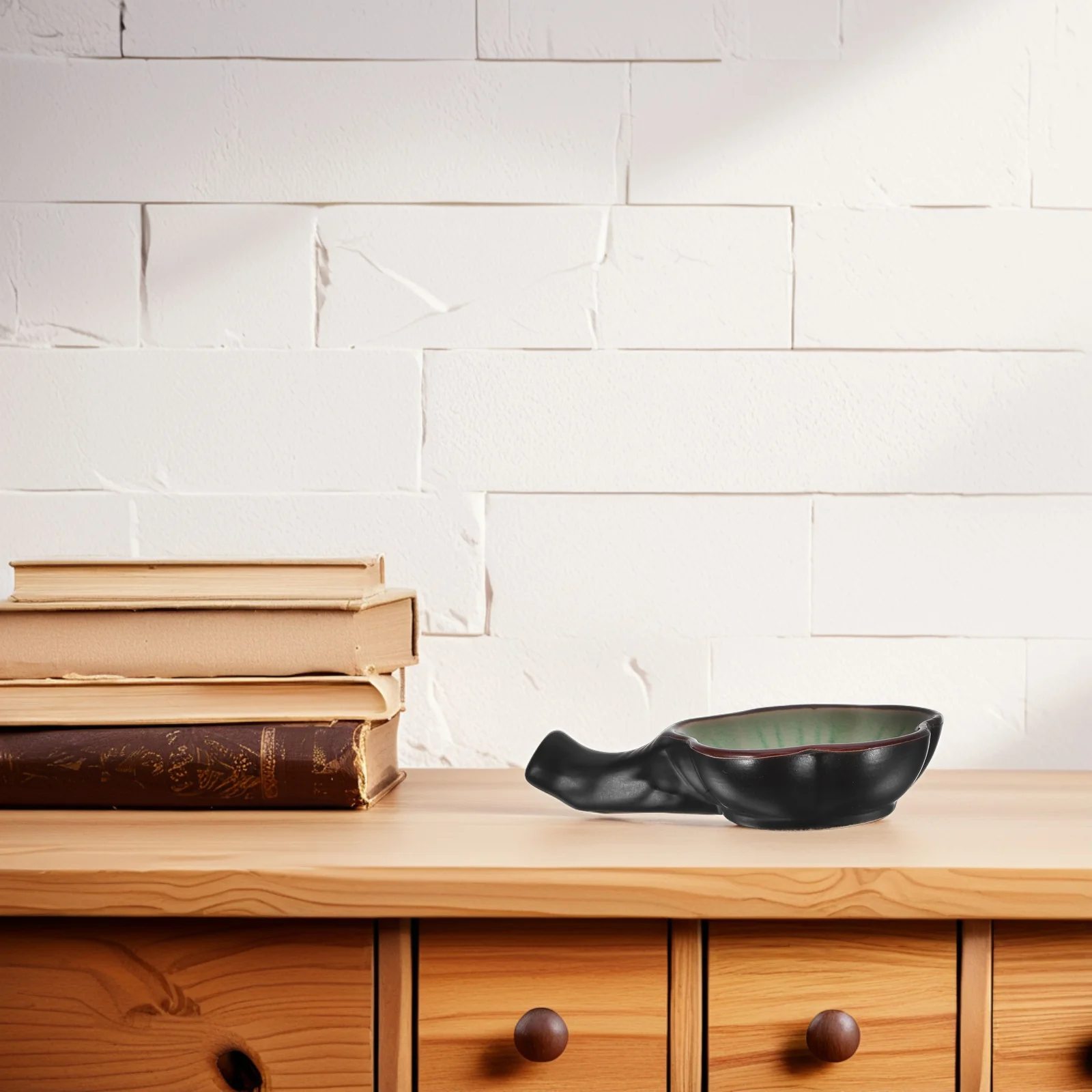 Patterned Ceramic Ink Dish Ink Well Brush Holder Multifunctional Porcelain Calligraphy Painting Sumi-E Accessories