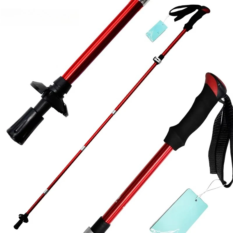 

Lightweight Aluminum Trekking Poles - Folding Quick Lock Hiking Sticks for Mountain Climbing & Walking | Collapsible & Durable