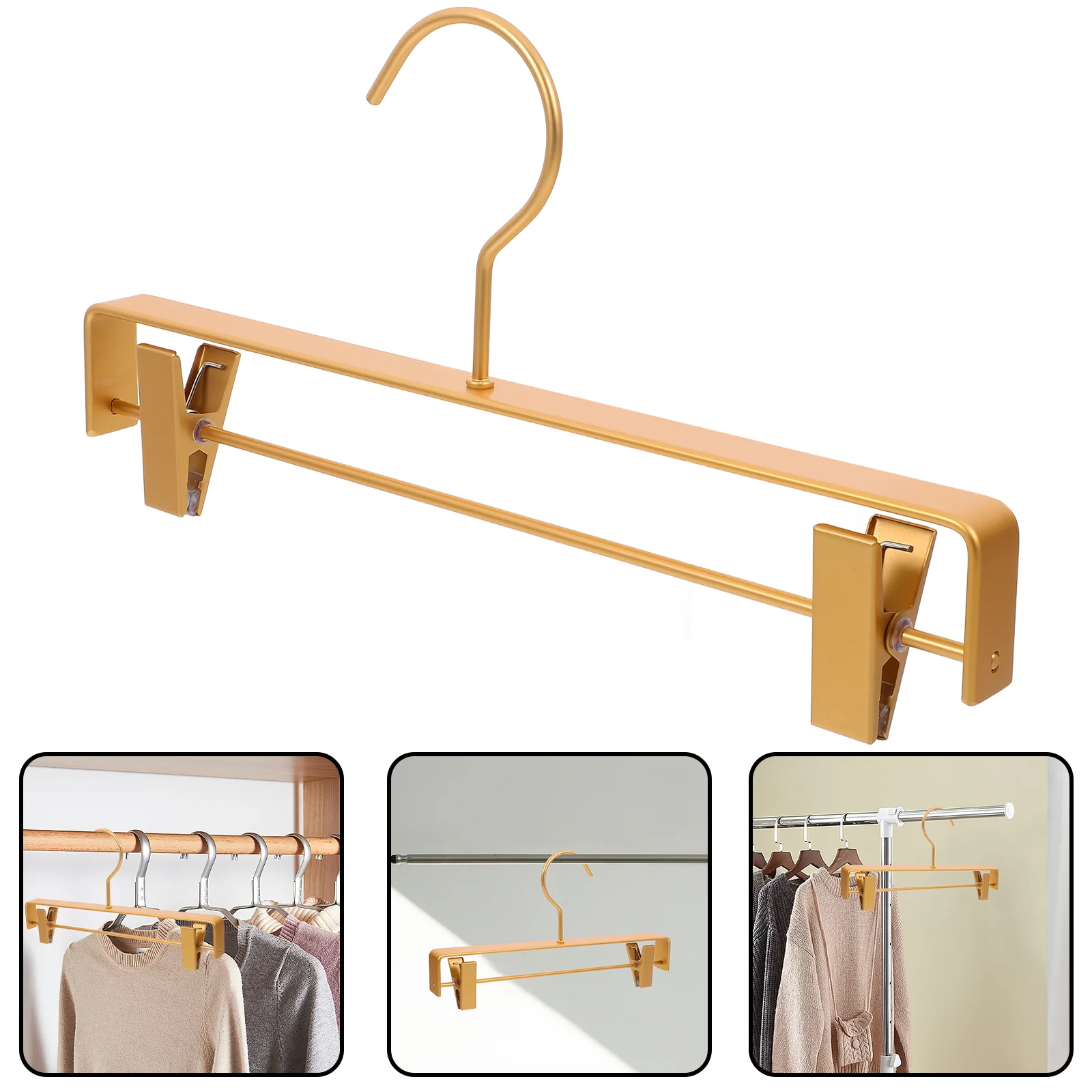

Metal Pants Rack Child Toilet Seat Foldable Aluminum Alloy Stools Clothing Hangers