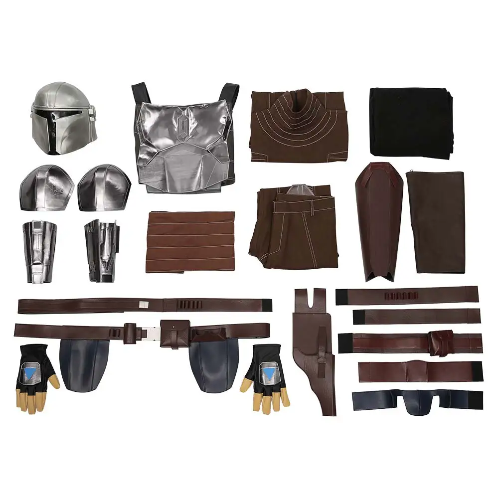 영화 우주 전투 Din Djarin 코스프레 갑옷 영화 바운티 헌터 2 의상 변장 성인 남성 코스프레 롤 플레잉 판타지아 복장