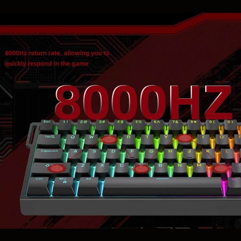 HE65 Mechanical Keyboard With Magnetic Switches Fast Response For Gamer And Programmer Corded PC Keyboard DropShipping