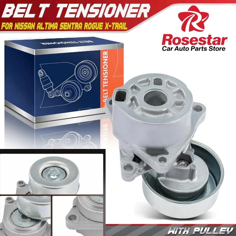 

Belt Tensioner Assembly for Nissan Altima 02-13 Sentra Rogue X-Trail 2.5L QR25DE 11955JA00A 11955JA00B 11955JA00C 11955AR00C