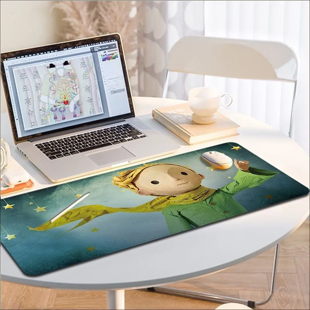 The Little Prince and The Fox Mousepad girl pad Keyboards Rubber Gaming mousepad Desk Size for large Edge Locking Keyboard Pad