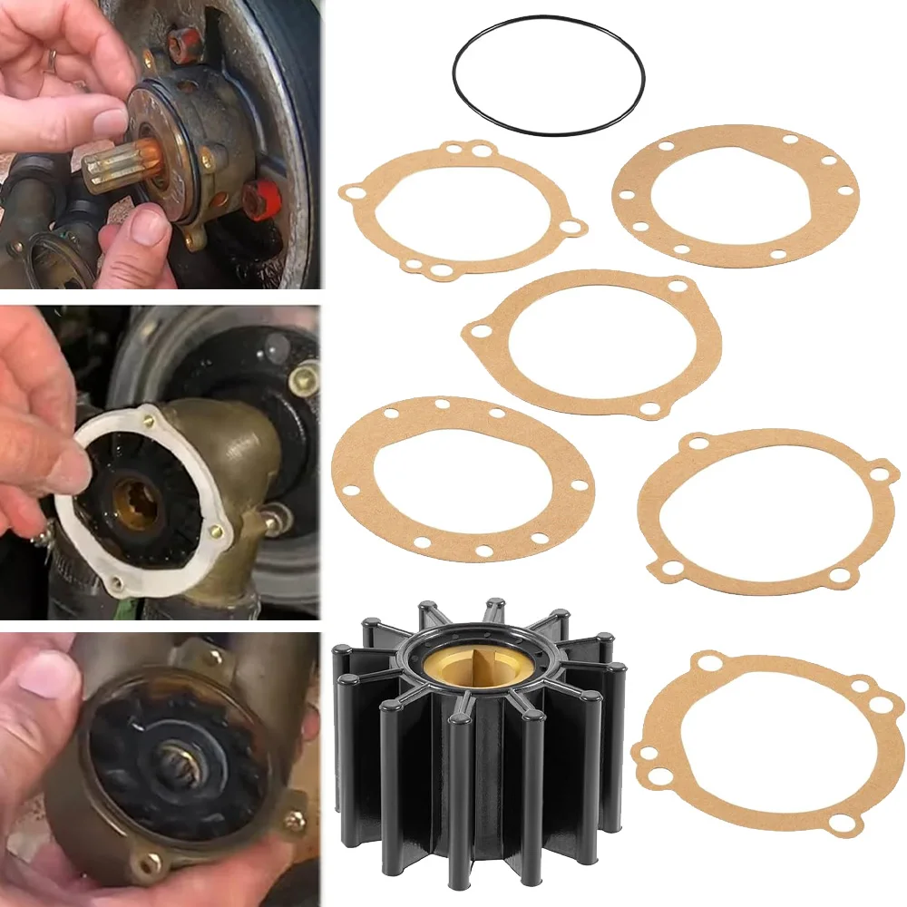 

Water Pump Impeller Repair Kit Replacement for Sherwood10615K-SHW for Volvo Penta 835874Cooling Pump Impeller for Johnson09-702B