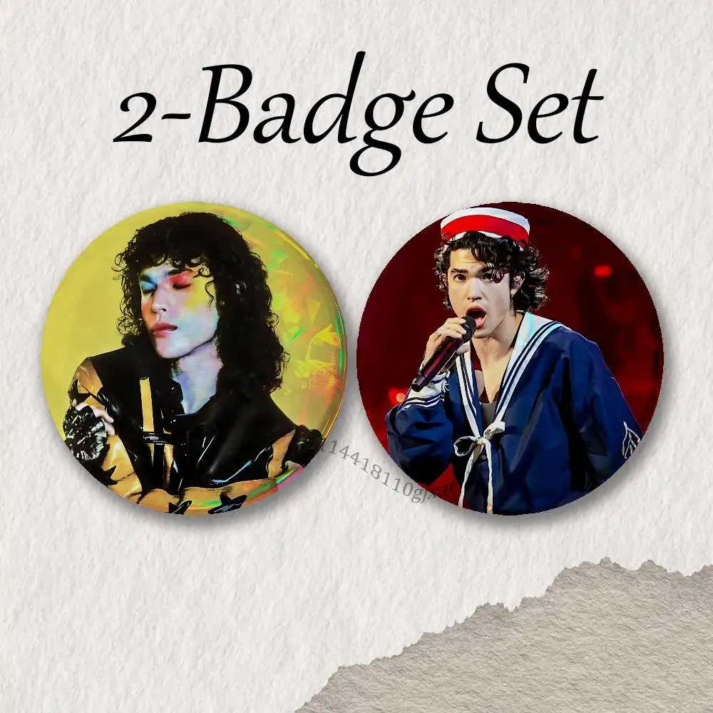 C-Conan G-Gray Wishbone Custom 2-piece set Pins Backpack Clothes Jewelry Accessories Cartoon Round Brooch Button Badge Gifts