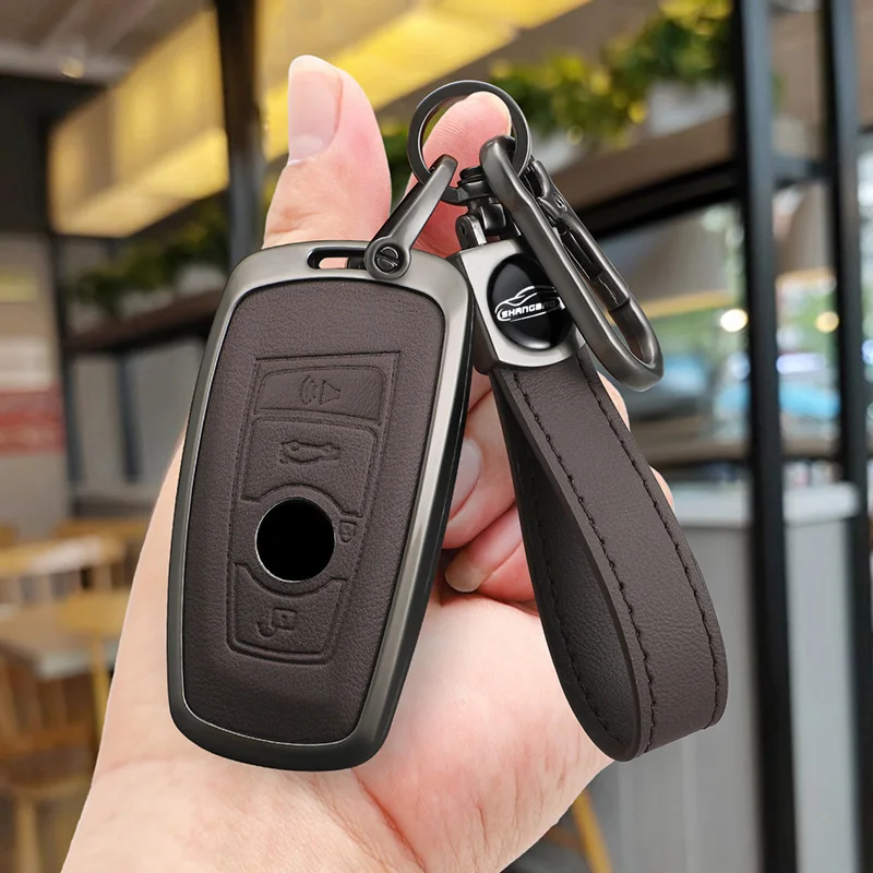 Zinc alloy car key cover shell, BMW F20 F30 G20 F31 F34 F10 G30 F11 X3 F25 X4 I3 M3 M4 1 3 5 car keychain interior accessories