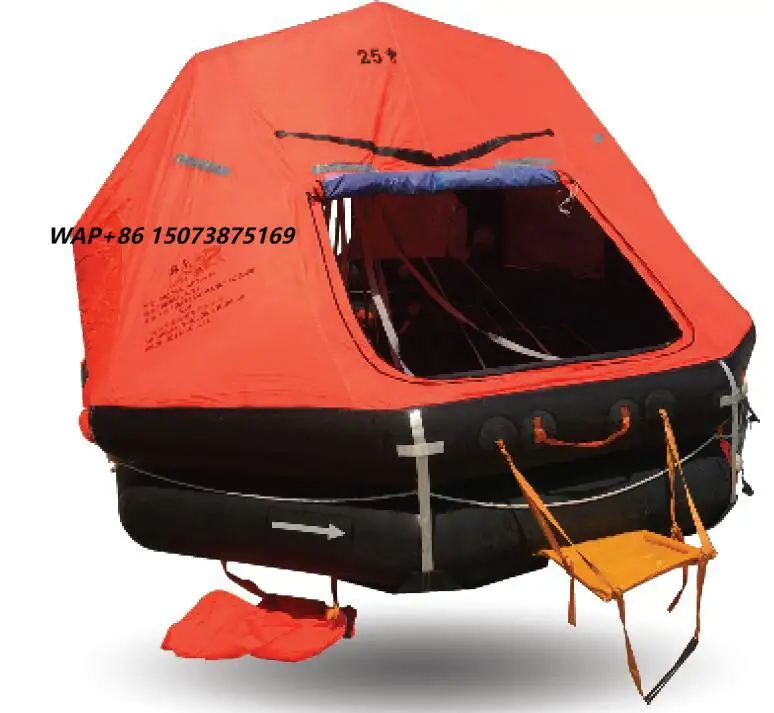 Automatically Self Righting Davit Launched  Inflatable Life Raft KHZD-25 for 15-37 Persons with DNV EC  CCS Certificate