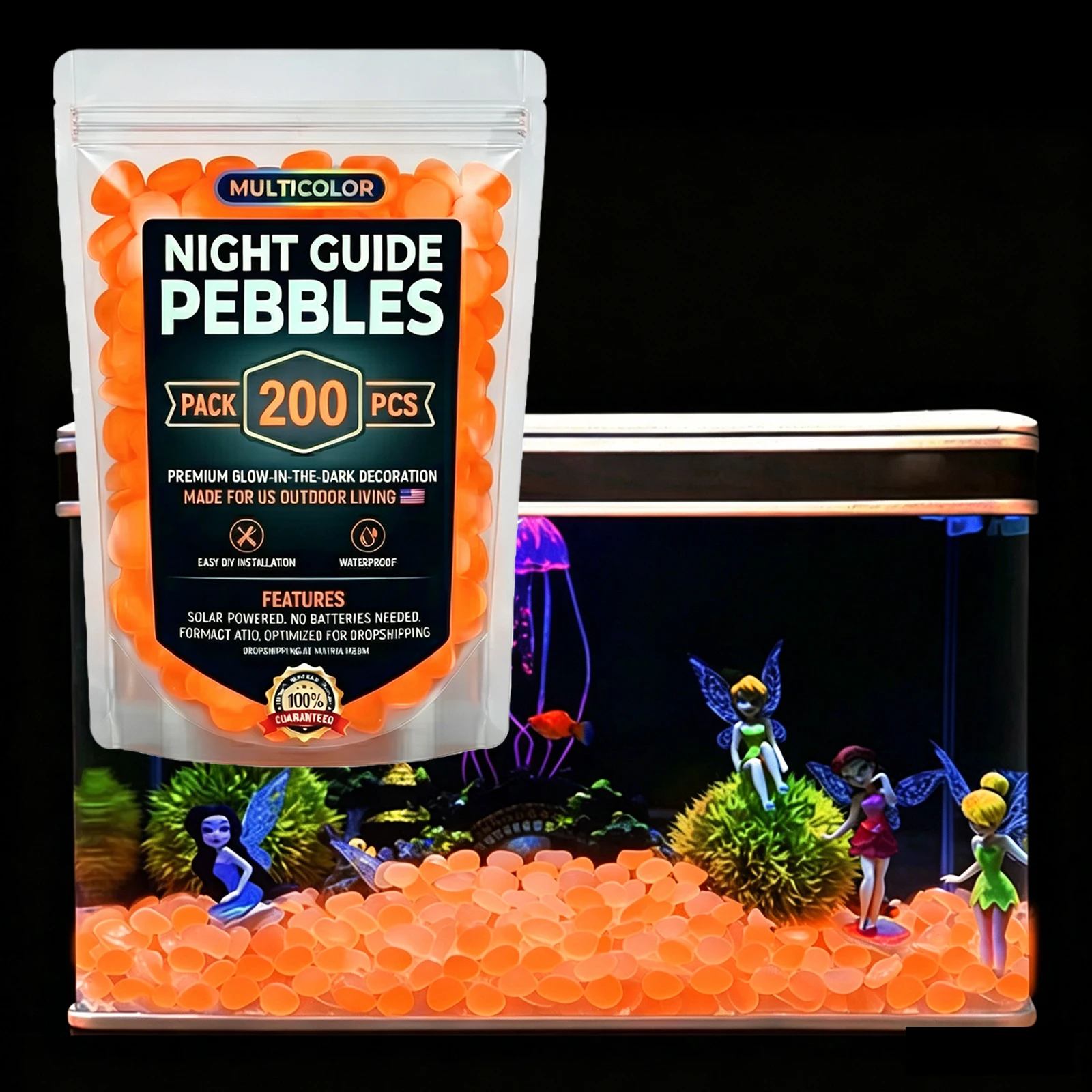 200/400/600/1000pcs Glow In Th - Fish Aquarium Guide recension och pris