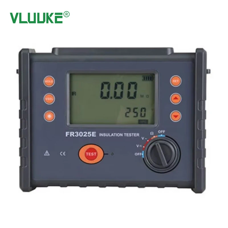 VLUUKE FR3025E Digital Insulation Resistance Tester Electronic Power 220V Voltage 1 Year Warranty