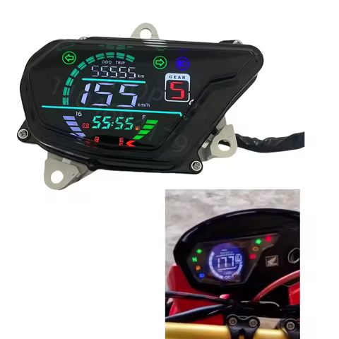 LED Digital Meter For Honda POP110i POP110 2015-2024 Motorcycle Speedometer Tachometer Assembly