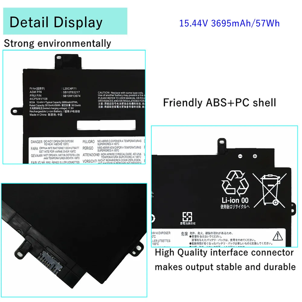 L20C4P71 L20M4P71 battery For Lenovo ThinkPad X1 Carbon Gen 9 10 X1 Carbon 2021 2022 Yoga Gen 6 7 X1 Yoga L20D4P71 L20L4P71