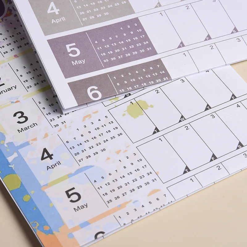 2025ปฏิทินแขวนผนังประจำวันแผ่นกระดาษวางแผน365วันทำรายการวาระการจัดงานรายการสำนักงานบ้านตรวจสอบรายการ