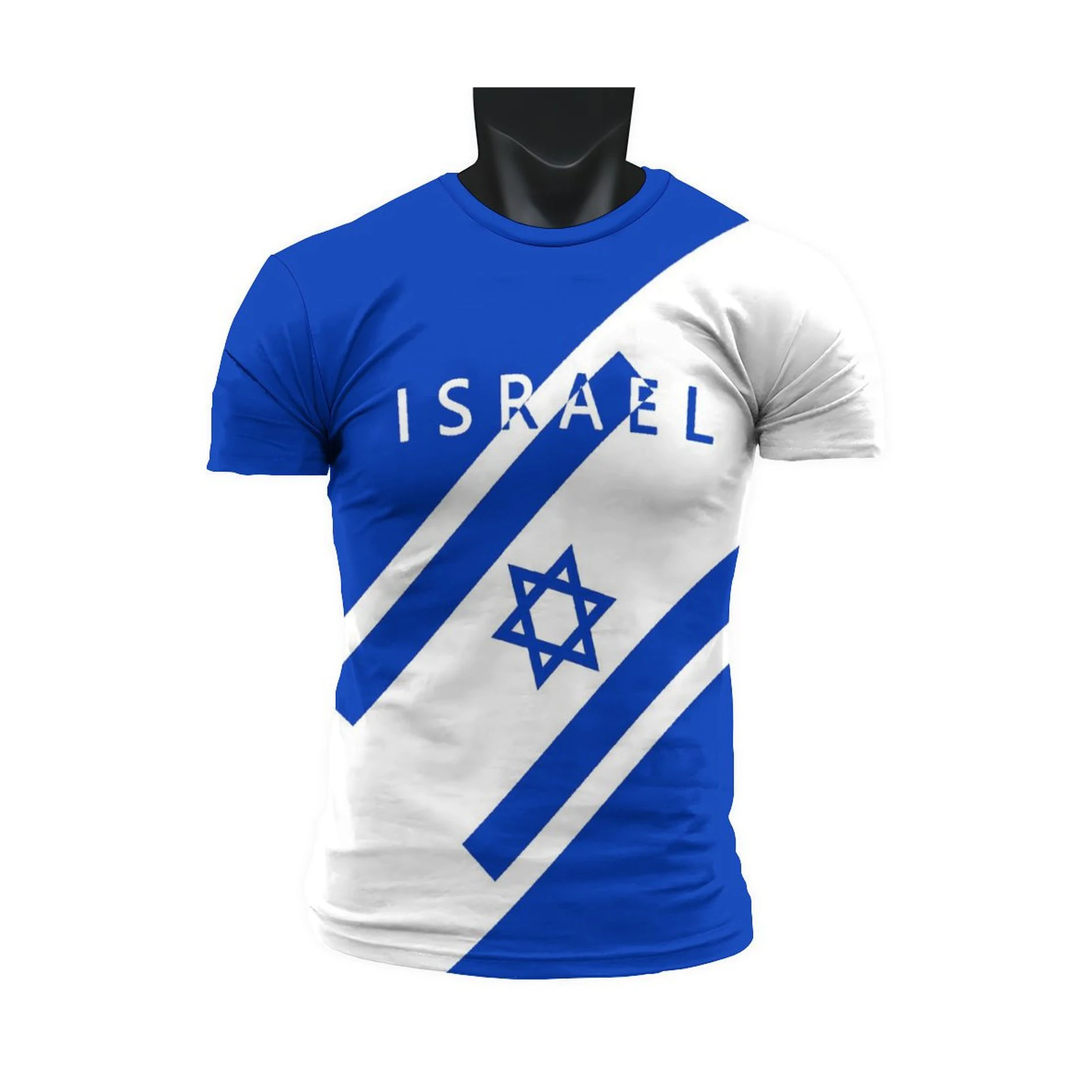 ISRAEL Men\'s T-shirt Fans Flag Football Soccer Jerseys Oversized tops Sports Night Run Hike Camp Speed Dry Fitness Casual