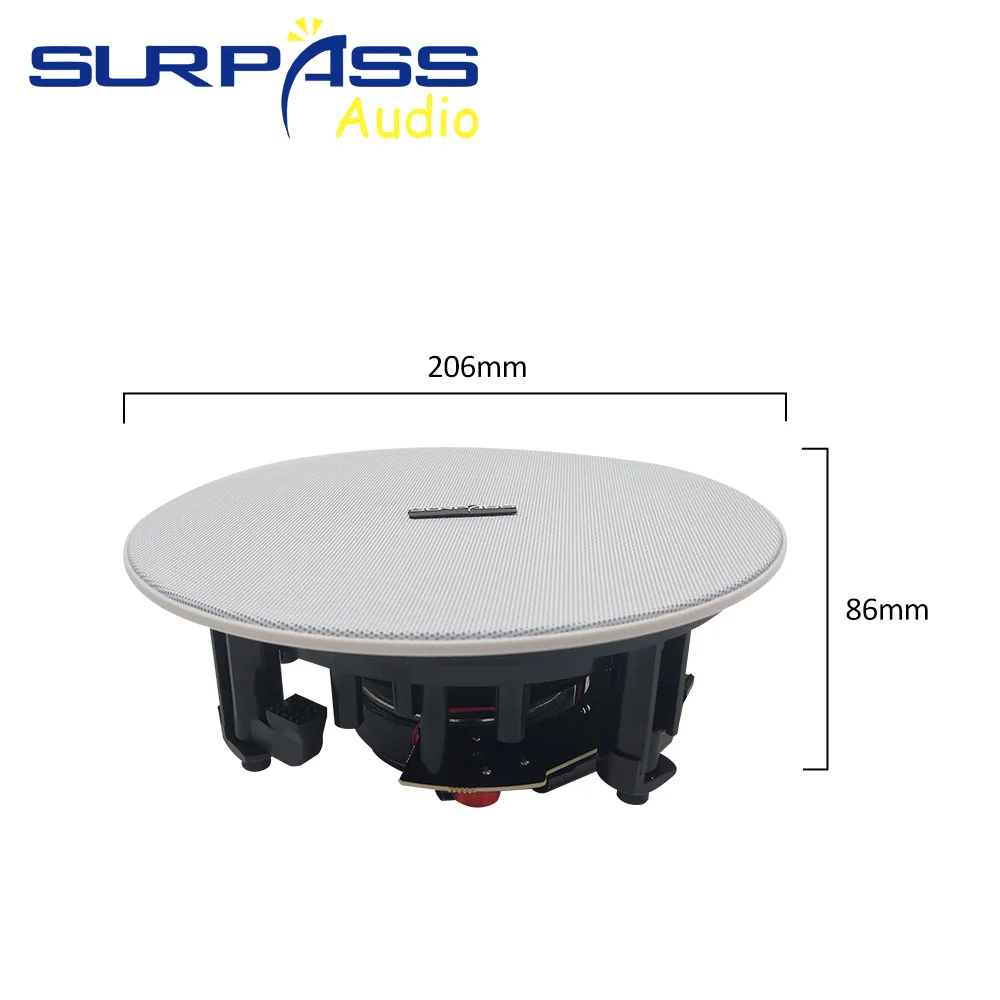 Bluetooth Smart Home Wall Amplifier Audio Background Music System Digital Stereo Power Amp with Coxial Ceiling Speaker FM AUX In